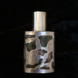 Purse size vintage sterling scent bottle